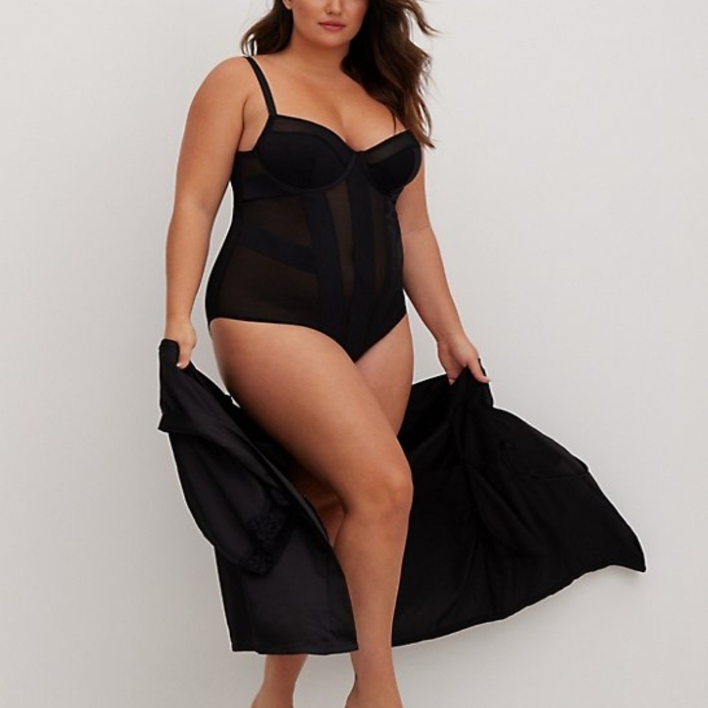 Torrid Strappy Mesh Bodysuit